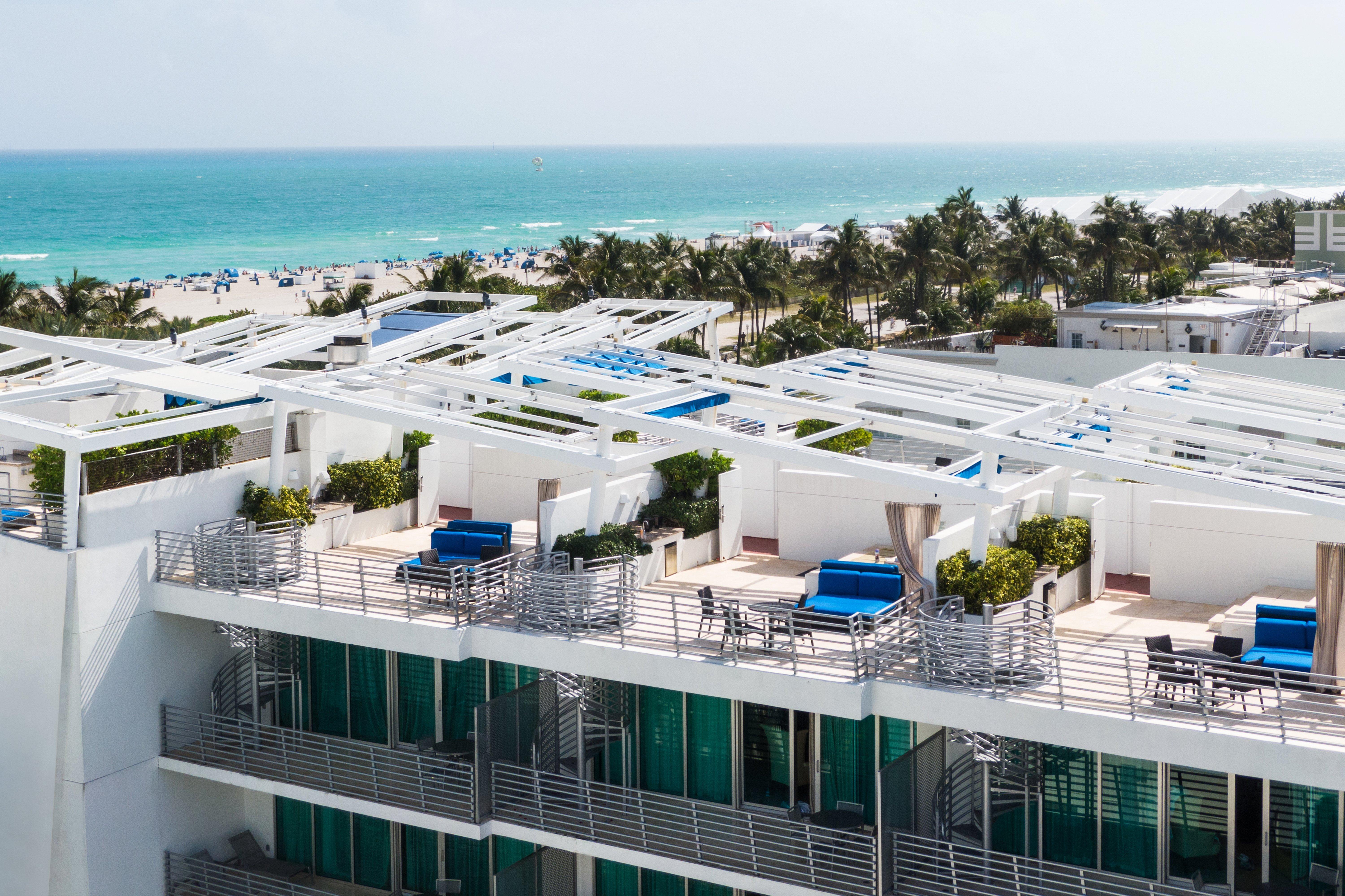 Miami South Beach , Delano Hotel , hand made chess set in garden